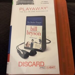 Playaway Audiobook Ex Library - The Mother Tongue By Bill Bryson